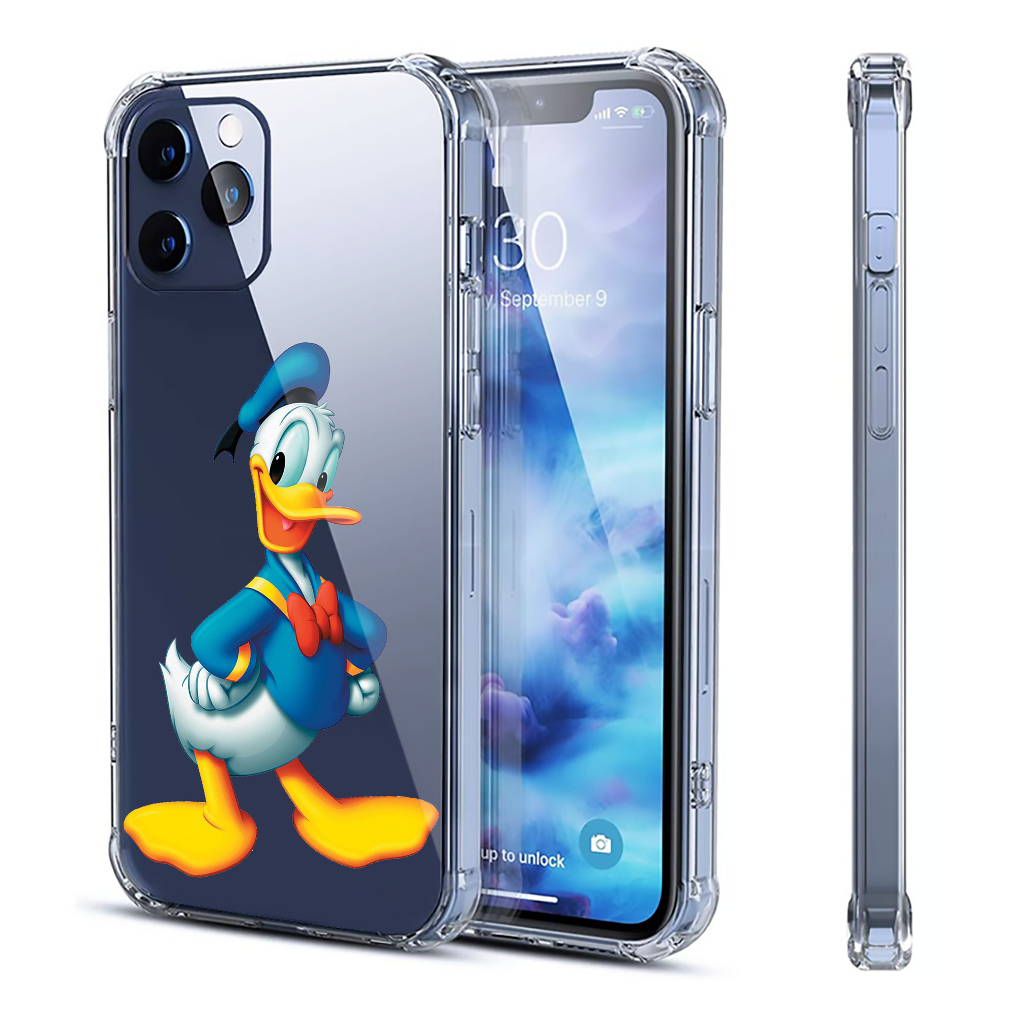 ミッキーマウス Mickey Mouse 【iPhone 12シリーズ対応】透明スマホケース（クリアソフトケース）